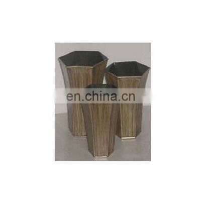 wood finished decorative planters for sale