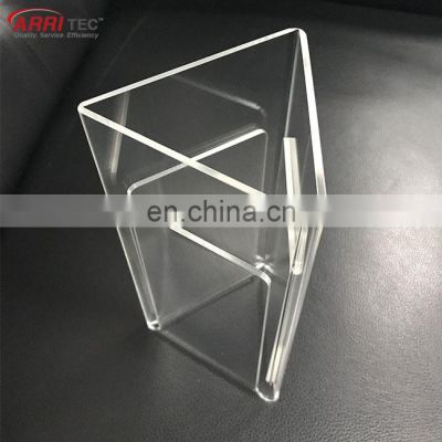 triangular leaflet holder acrylic tabletop menu display