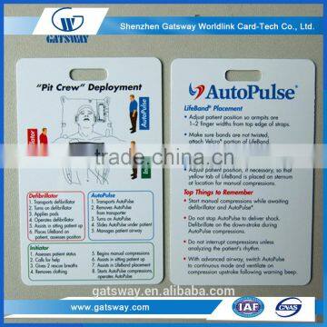 plastic rfid pvc uhf card for management system