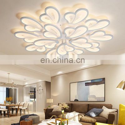 Acrylic White Commercial Office Lighting Aluminum Square Shape Surface Ceiling Mounted LED Ceiling Light