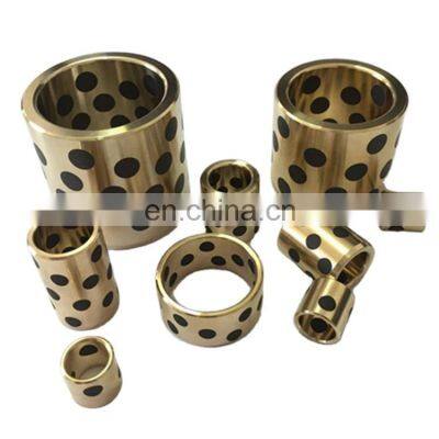 TEHCO Graphite Impregnant Copper Alloy Solid Lubricating Bronze Bushing Made of Strengthening Brass for Exploiting Equipments.