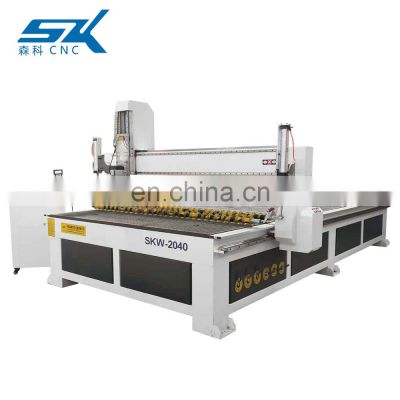 Wood CNC Router Machine 3D Carving Woodworking Router Machinery For Wood Furniture Making With Press Roller