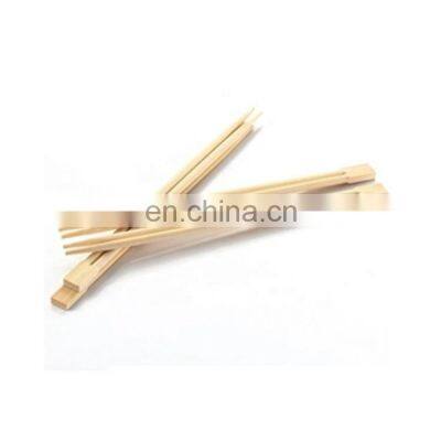 Low MOQ Disposable Bamboo Twins Chopsticks 23CM With White Paper Sleeve Wrapper