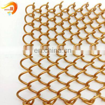 Decorative Wire Mesh Screen Chain Link Metal Mesh For Curtain Shower Fabric