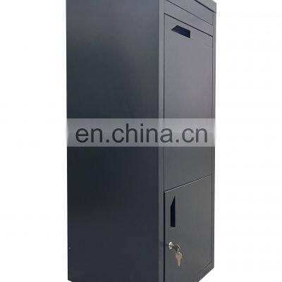 Wall Mounted Smart Metal Parcel Drop Box Galvanized Steel Apartment Mailbox photo-2