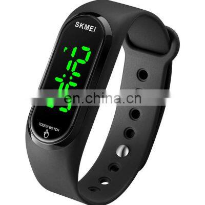 Casual sport digital watch fashion brand Skmei 1804 camouflage army green PU band touch screen LED wristwatch