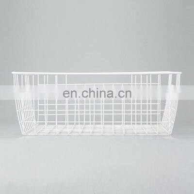 Household Metal Basket With Handle for Sundries