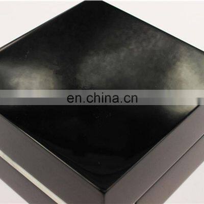 Оптовая продажа индивидуально изготовленных роскошных одностенных коробок для часов из дерева, покрытых черной глянцевой лаками photo-3