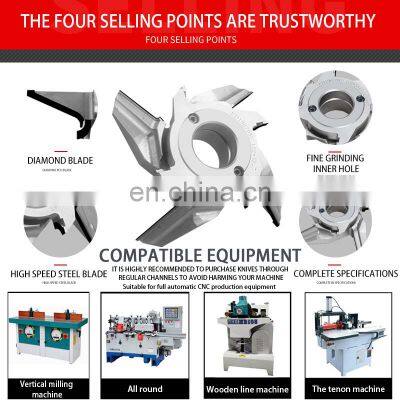 LIVTER Woodworking Diamond Duckbill Cutter Four Side Planing End Milling Cutter Forming End Milling Cutter photo-2