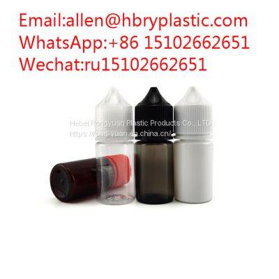 Plastic Packaging Ejuice Bottle Smoke Oil Dropper Bottle 3ml 5ml 10ml 15ml 20ml 30ml