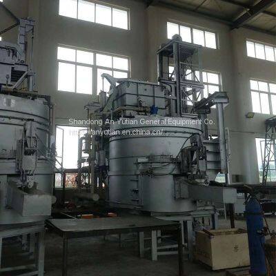 Aluminum alloy tower type centralized melting furnace