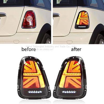 Car Lamps for BMW Mini Cooper S Union Jack R56 R57 R58 Smoke LED Tail Lights photo-5
