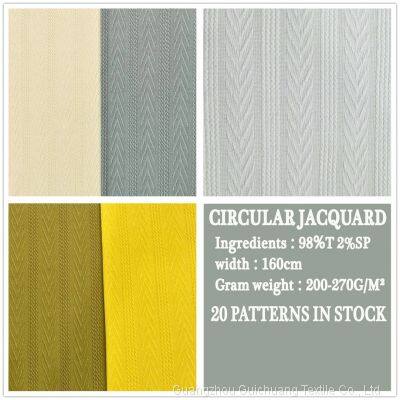 Guichuang Textile Has a Large Stock Supply of Knitted Single Sided Jacquard Fabric With Loop Shifting photo-3