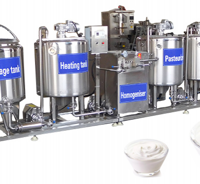 Small Scale 500l Pasteurized Milk Processing Line / Dairy Milk Production Machines