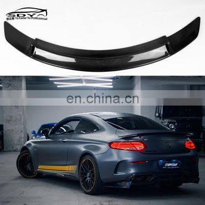 W205 C Class Coupe RT Style High Quality Carbon Fiber Rear Spoiler Trunk spoiler For Mercedes W205 C Class 2 door