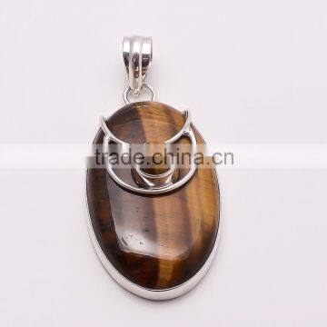 TIGER EYE PENDANT 925 Sterling Silver Pendant, SILVER JEWELRY EXPORTER,SILVER JEWELRY WHOLESALE,SILVER EXPORTER