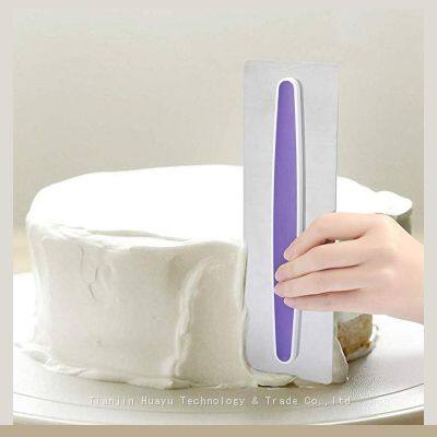 Stainless Steel Cake Icing Smoother Polisher Frosting Cream Comb Fondant Cake Decorating Scraper photo-3