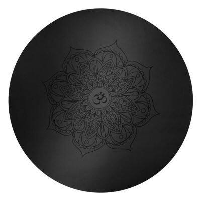 Matelas de yoga rond en caoutchouc PU écologique, grand cercle de 60 cm, rose antidérapant