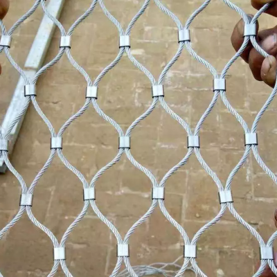Industrial Safety Stainless Steel Rope Mesh Compatible With Guardrail and Cage Systems photo-2