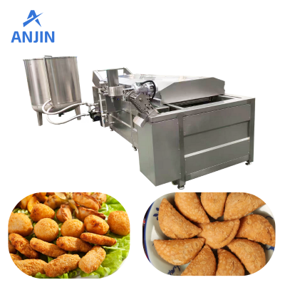 Fully Automatic Continuous Frying Machine | High-Capacity Electric Snack Fryer Line ANJIN FOOD MACHINERY photo-4