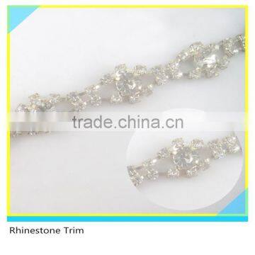 Fashion 888 Crystal Rhinestone Cup Chain 4mm 2 Rows Mix Round Ring