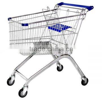 metal shopping trolley