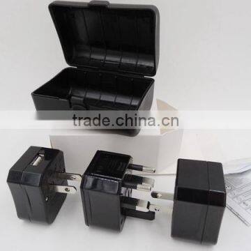 CE ROHS Approved USB Output:2.1A Worldwide Universal All-In-One AC Travel Adaptor Surge Protector AU UK EU UK photo-5