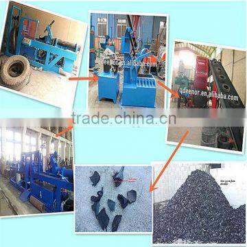 low price quality Used tires processing equipment / Tire recycling equipment prices / waste tire recycling rubber powder machine