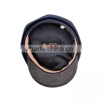 New Design Winter Leather Brim Custom Military Cap Wholesale photo-5