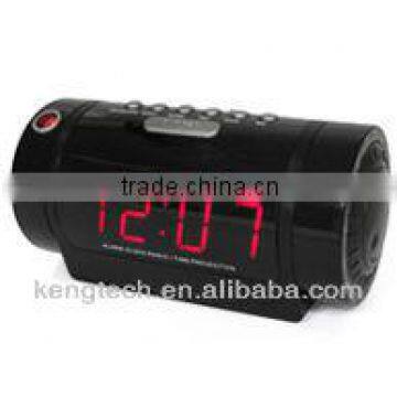 Long Shape Desktop Projector Clock Radio