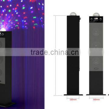 Promotion beautiful soundbar speaker with 360 Rotating ball lamp,bluetooth/USB/SD/led screen