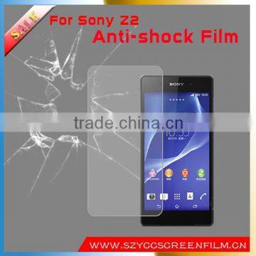China Manufacturer Anti Shock Screen Protector for Sony Xperia z2 Shatterproof Anti Shock Screen Protector