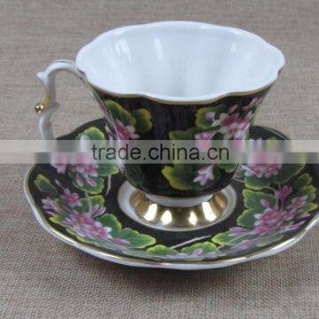 unique ceramic coffee cup&sacuer,ceramic coffee cup with spoon