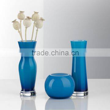 Flower Glass Vase set ; Solid Color Glass Vase, Colorful Glass Vase