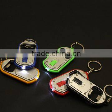 mutil color keychain bottle opener with led light key chain