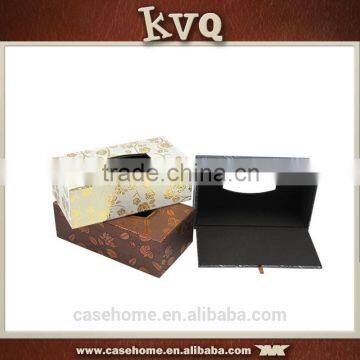 Houseware pu leather deluxe tissue box