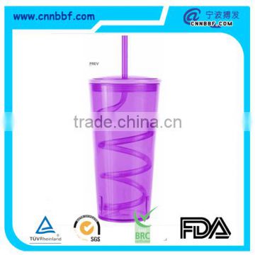 High quality party supply 600ml Tornado Tumbler Solid Purple