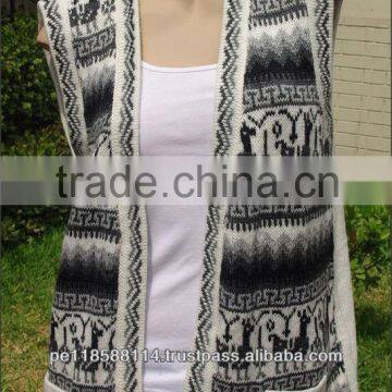 ALPACA VEST WITH INCA DESIGNS