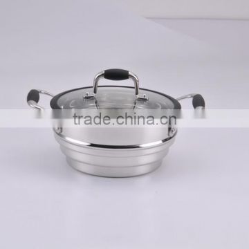 KT-349 3QT stainless steel stackable steamer / universal steamer