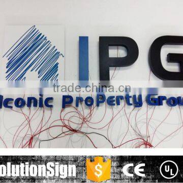 Stainless Steel Border Acrylic Led Sign Advertising Board photo-3