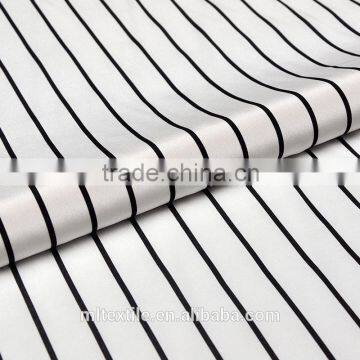 Stripes Printed 16mm Crepe de Chine Fabric in 100% Silk photo-5
