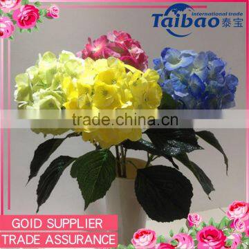 80 cm high quality floral supplies royal blue hydrangea real touch latex flower