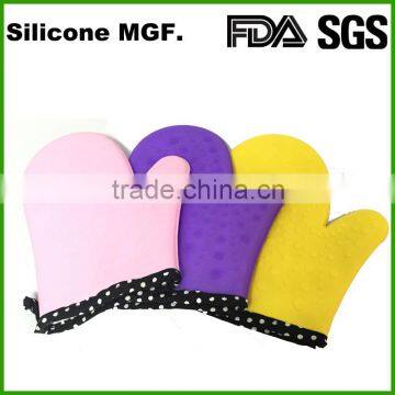 Custom Heat Resistant Cooking Gloves Silicone BBQ Grilling Gloves for cooking Baking