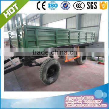 8 Tons double axle Farm Trailer with frender