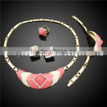 Dubai gold plated new model costume jewelry set made in china