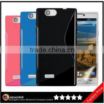 Keno Hot Selling Soft Silicone TPU Case for ZTE Blade L2 with S Line Design