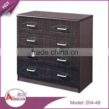 Living room storage cabinets simple design cheap black mdf wooden used chest of drawers