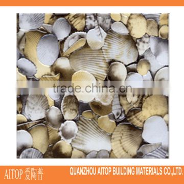 polished seashell 3d floor tile 30x30 mm