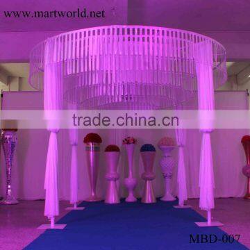 Beautiful White Round Shape Fabric Wedding Mandap Decoration for Weding Decoration Supplise in Guangzhou MBD-007 photo-6