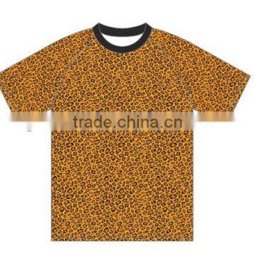 2015 high quality Leopard Grain T-Shirt Advertising T-Shirt Personality T-Shirt